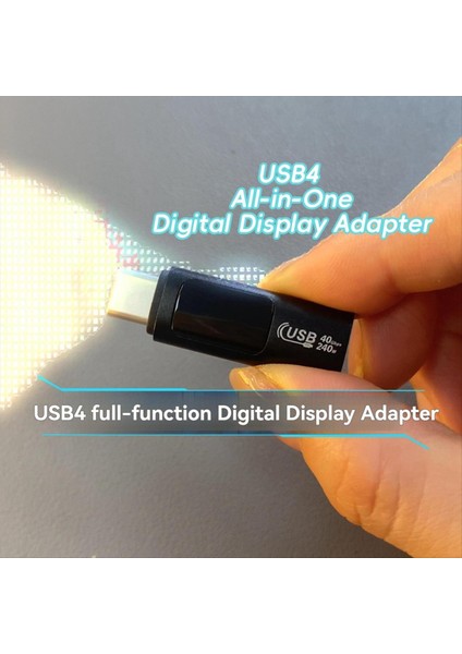 USB C Otg Adaptörü Tip C-Usb C Tipi 40GBPS 240W Dijital Ekran Otg Adaptör Veri Aktarma Adaptörü Slate Grey (Yurt Dışından)