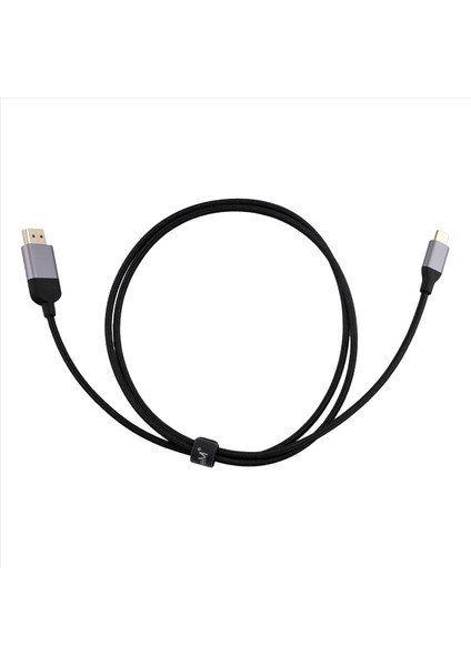 Qgeem Bağlantılar USB Tip C Ila HDMI Uyumlu Kablo Adaptörü 4K30Hz Video ve Ses Şanzımanı Için Adaptör Kablosu A (Yurt Dışından)