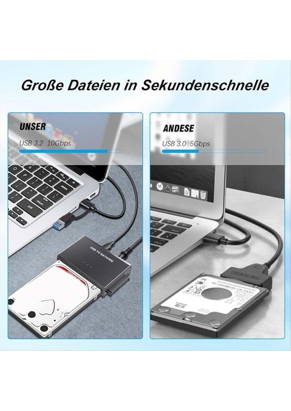 Sata Adaptörü USB 3 2 ve Ide Adaptörü 2 5 Inç ve 3 5 Inç Sata HDD &amp Ide HDD Ab Fişi Için Sata USB Sabit Sürücü Adaptörü (Yurt Dışından) modelleri