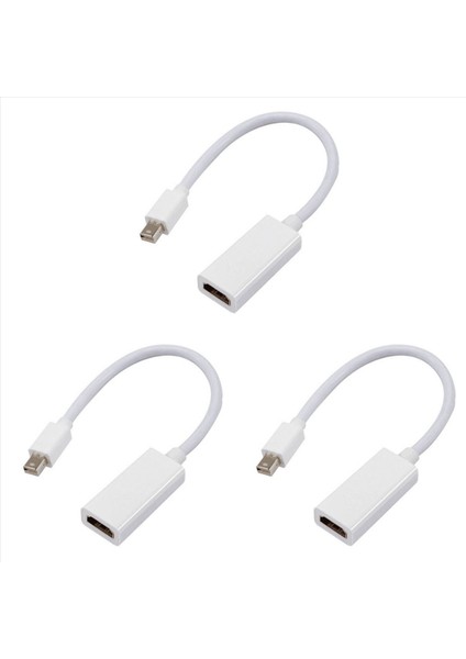 Microsoft Surface Book Surface Pro 4 / Pro 3 / Pro 2 Için 3x Mini Displayport - HDMI Kablo Adaptör Dönüştürücüsü (M / Af) (Yurt Dışından)