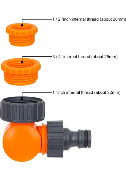 Bahçe Hortumu Konnektörü Musluk Adaptörü Hortum Hızlı Bağlantı Sulama Sulama 1 Adet (Yurt Dışından) indirimleri