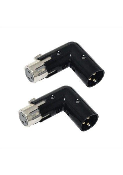 4pcs 3pin Xlr Açılı Adaptör Ayarlanabilir Erkek-Dişi Xlr 90 Derece Adaptör 3 Pimli Nikel Kaplama Konnektörü Ses Için (Yurt Dışından) fiyatları