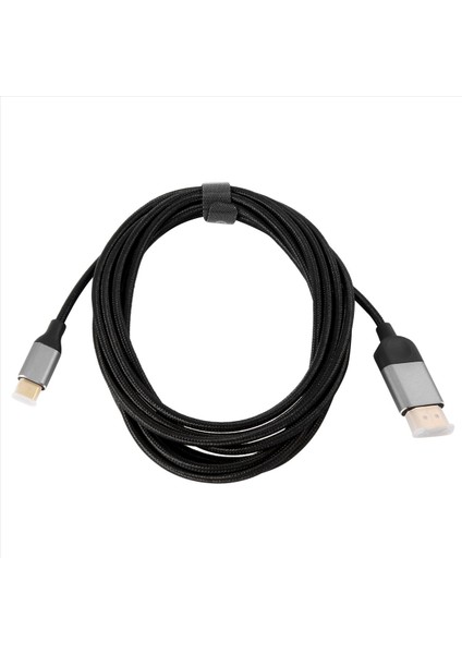 Qgeem Bağlantılar USB Tip C Ila HDMI Uyumlu Kablo Adaptörü 4K30Hz Video ve Ses Şanzımanı Için Adaptör Kablosu C (Yurt Dışından)