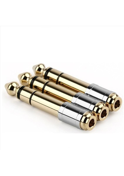 6pc 6 35MM Ila 3 5mm Dönüştürücüler 1/4inch Erkek 1/8inç Kadın 6 35 Ila 3 5 Jack Kulaklık Ses Adaptör Mikrofon Konnektörü (Yurt Dışından) modelleri