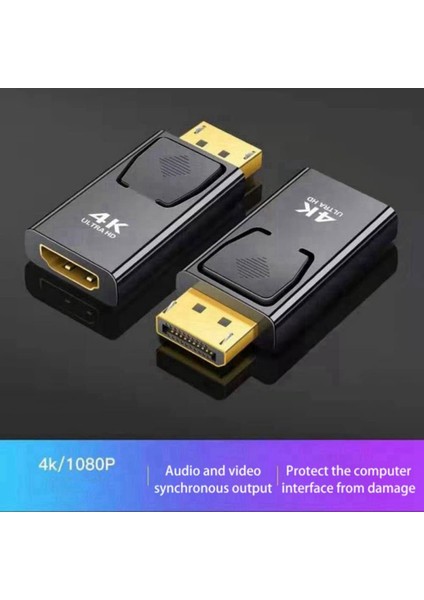 Pc Monitor Hdtv Için HDMI Uyumlu Dönüştürücü Altın Dp&#39 Den Dp&#39 Den HDMI Uyumlu Adaptör 3-Pack Displayport-Hdmı Uyumlu Dönüştürücü Altın (Yurt Dışından) fiyatları