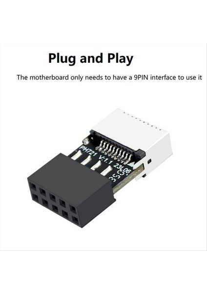 Anakart Usb2 0 9pin-E Type-E Dişi Adaptör Şasisi Tip-C Type 9-Pin USB 2 0 Genişletici Kartı (Yurt Dışından) indirimleri