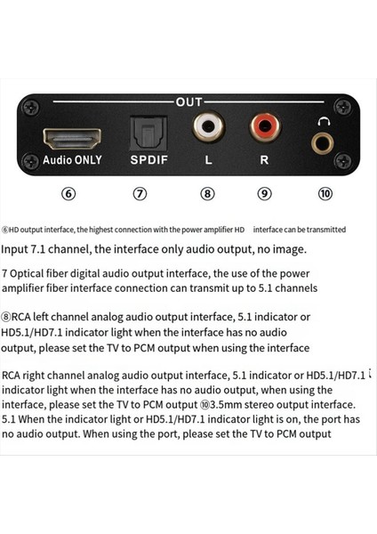 HDMI Uyumlu Earc Arc Audio Extractor 192KHZ Dönüştürücü Earc-Rca Audio Extractor Adaptörü Dts Dolby Atomları Ac3 (Yurt Dışından) modelleri