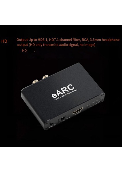 HDMI Uyumlu Earc Arc Audio Extractor 192KHZ Dönüştürücü Earc-Rca Audio Extractor Adaptörü Dts Dolby Atomları Ac3 (Yurt Dışından) fırsatları