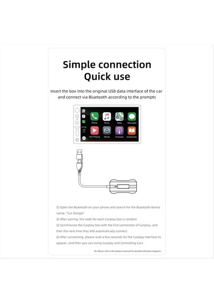 Usb/tip C 2 Usb/type C Dongle Için Kablosuz Carplay Mini Kutusuna Kablolu 1 Kablosuz Carplay Adaptörü (Yurt Dışından) indirimleri