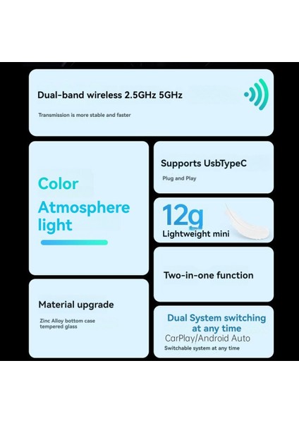 2&#39 De 1 Kablosuz Carplay Adaptörü Kabloyu Kablosuz Carplay Dongle Fişine Dönüştürüyor Apple Android Otomatik Için Carplay Play (Yurt Dışından) modelleri