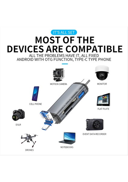 Otg Tip C Mikro-Sd Kart Okuyucu Tip C-Usb Otg Adaptörü USB 3 0 Tf Kart USB Flash Sürücü Tip C Kart Okuyucu (Yurt Dışından) fırsatları