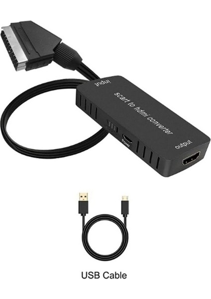 HDMI Dönüştürücü Ses Dönüştürücü Video Kablo Kutusu Adaptörü 1080P Hd Dönüşüm Adaptörünü (Yurt Dışından) modelleri
