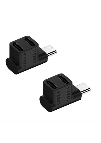 100W USB 3 2 Tip C Erkek Ila Kadın 1 Ila 2 Adaptör Otg 10GBPS Hızlı Veri 4K Tablet Usb-C Şarj Dönüştürücü-A (Yurt Dışından)