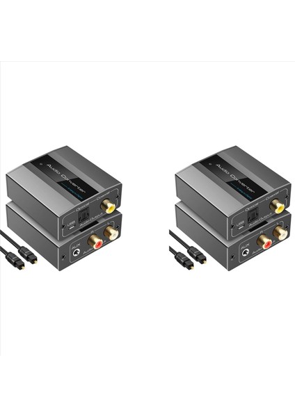 Optik Kablo Audio Dijital Toslink ve Koaksiyel Ses Adaptörü ile Optik ile 2x Analogdan Dijital Ses Dönüştürücüsü Rca (Yurt Dışından)