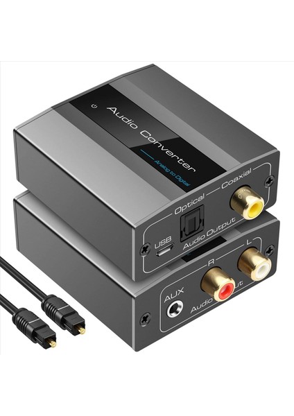 Optik Kablo Audio Dijital Toslink ve Koaksiyel Ses Adaptörü ile Optik ile 2x Analogdan Dijital Ses Dönüştürücüsü Rca (Yurt Dışından) indirimleri