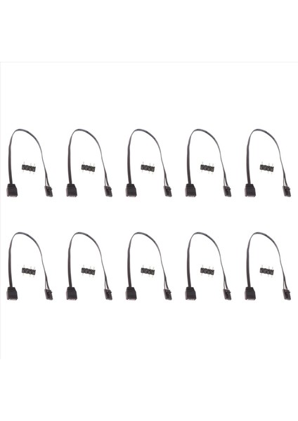 Corsair 4pin Rgb Için 10X Standart Argb 3-Pin 5V Adaptör Bağlayıcı Rgb Kablosu 25CM (Yurt Dışından)
