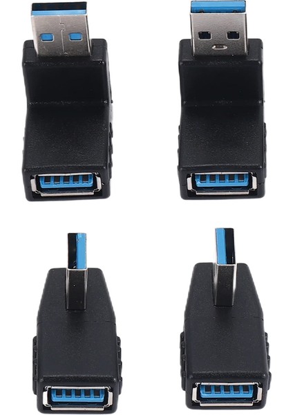 4pcs USB 3 0 Adaptör Kuplörleri 90 Derece Erkek - Kadın USB Konnektörü - Sol Sağ Yukarı Aşağı Açılı Adaptör Dahil (Yurt Dışından) fiyatları