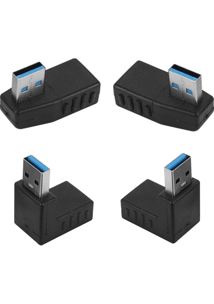 4pcs USB 3 0 Adaptör Kuplörleri 90 Derece Erkek - Kadın USB Konnektörü - Sol Sağ Yukarı Aşağı Açılı Adaptör Dahil (Yurt Dışından) modelleri