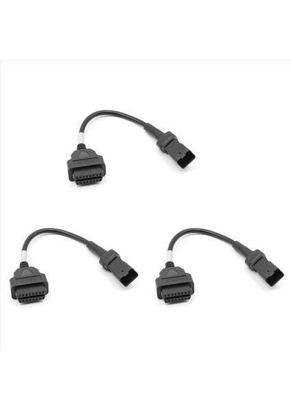 Ducati Için 3x Obd Motosiklet Kablosu 4 Pin Fiş Kablosu Teşhis Kablosu 4pin - Obd2 16 Pin Adaptör (Yurt Dışından)