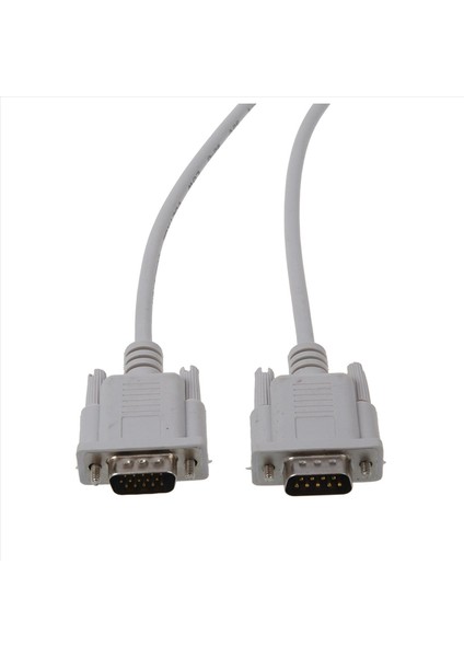 5x VGA DB15 Erkek - RS232 Db9 Pın Erkek Adaptör Kablosu / Video Grafik Uzantı Kablosu (Beyaz 1 4m) (Yurt Dışından) fırsatları
