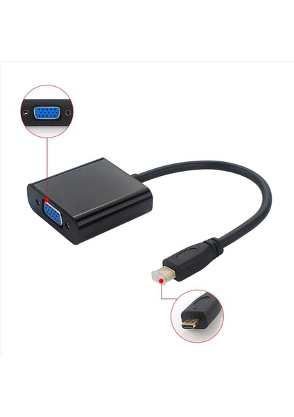 10X Mikro-Hdmı-Vga Adaptör Kablosu 1080P Xbox Kamera Raspberry Pi 4 (Yurt Dışından) indirimleri