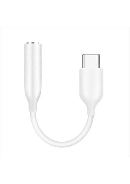 USB C Ila 3 5 mm Jack Aux Adaptörü Tip-C 3 5 Dijital Dac Ses Kablosu Adaptörü Kulaklık Aksesuarları Beyaz (Yurt Dışından)
