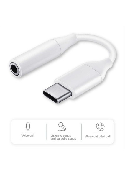 USB C Ila 3 5 mm Jack Aux Adaptörü Tip-C 3 5 Dijital Dac Ses Kablosu Adaptörü Kulaklık Aksesuarları Beyaz (Yurt Dışından) fiyatları