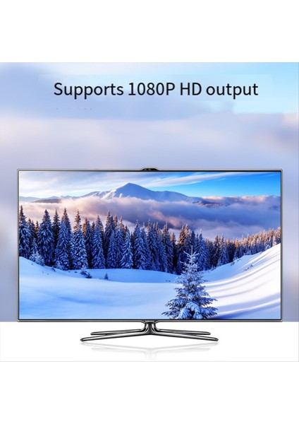 1080P HDMI Uygun Av Video Kompozit Dönüştürücü Kutusu HDMI Av Cvsb L/r Video Ölçekleyici Adaptörüne Uygun Siyah (Yurt Dışından)