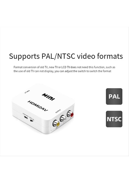 1080P HDMI Uygun Av Video Kompozit Dönüştürücü Kutusu HDMI Av Cvsb L/r Video Ölçekleyici Adaptörüne Uygun Siyah (Yurt Dışından) fiyatları