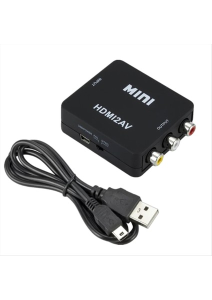 1080P HDMI Uygun Av Video Kompozit Dönüştürücü Kutusu HDMI Av Cvsb L/r Video Ölçekleyici Adaptörüne Uygun Siyah (Yurt Dışından) modelleri