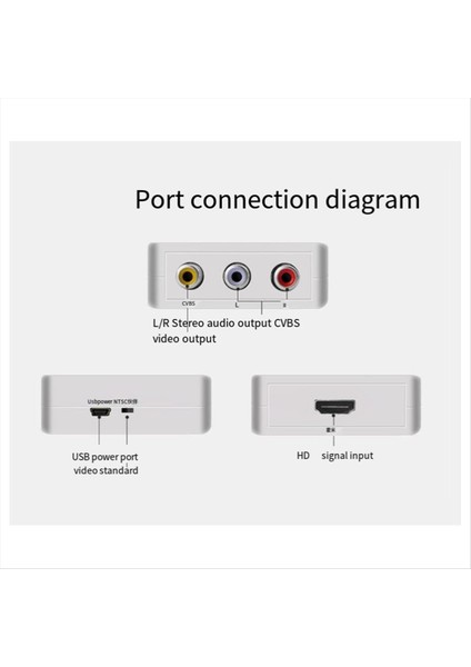 1080P HDMI Uygun Av Video Kompozit Dönüştürücü Kutusu HDMI Av Cvsb L/r Video Ölçekleyici Adaptörüne Uygun Siyah (Yurt Dışından) indirimleri