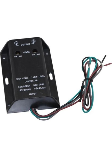 Audi A3/a4 Araç Audio Rca Hoparlör Dönüştürücü Adaptörü Yüksek Ila Düşük Seviye Çıkış Bas Ses Kişme Kileçli (Yurt Dışından)