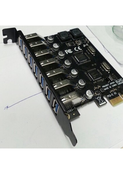 USB 3 0 Pcı Express Adaptörü Pcı E To 7 Bağlantı Noktaları USB 3 Genişletme Adaptör Kartı Usb3 Pcıe Pcı-E X1 Denetleyici Dönüştürücü (Vıa) (Yurt Dışından) fiyatları