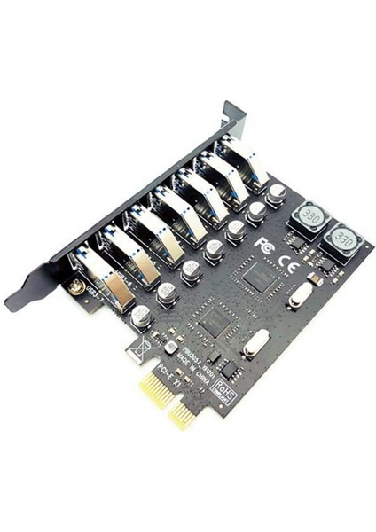 USB 3 0 Pcı Express Adaptörü Pcı E To 7 Bağlantı Noktaları USB 3 Genişletme Adaptör Kartı Usb3 Pcıe Pcı-E X1 Denetleyici Dönüştürücü (Vıa) (Yurt Dışından) indirimleri
