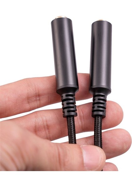 6 35 mm Erkek - 2 6 35 mm Kadın Ses Adaptör Kablosu 1/4 6 35MM Fişinden Çift 6 35MM Y Sabit Stereo Ses Kablosu (Yurt Dışından) fiyatları