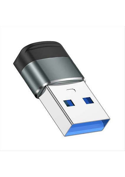 USB 3 0 - C Tip C Adaptörü 10GBPS Veri Iletimi Hızlı Şarj Adaptörü iPhone 15 Xiaomi Huawei Aksesuarları Gri (Yurt Dışından)