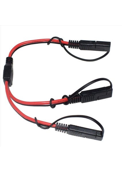 2x Sae Splitter Adaptörü 14AWG Sae Dc Güç Otomotiv Konnektör Kablosu Y Ayırıcı 1 Ila 2 Sae Uzatma Kablosu Kapak (Yurt Dışından) fırsatları