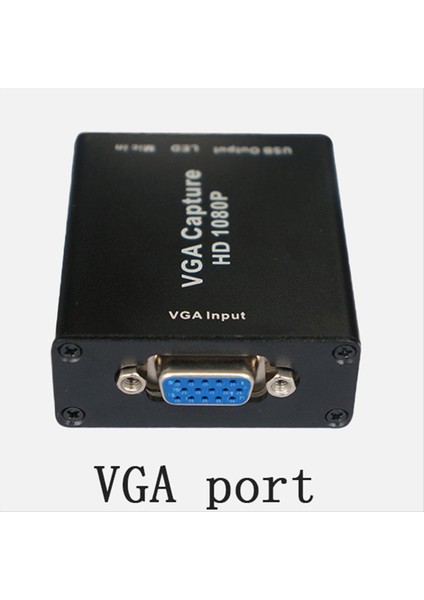 Ses ve Video Yakalama Kartı ile Vga-Usb Adaptör Dönüştürücü 1080P Drive-Free High Dialinition Resim Kara (Yurt Dışından) modelleri