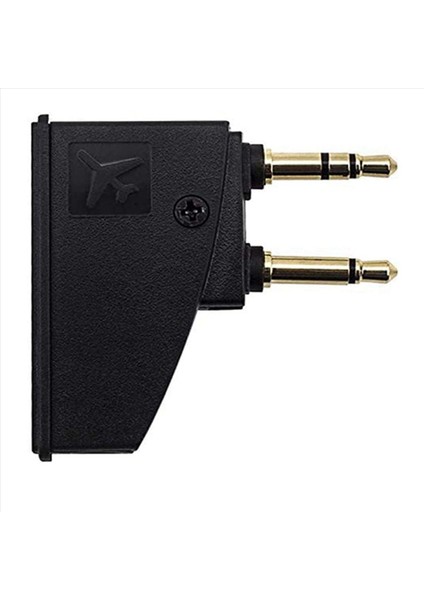 2x Uçuş Kulaklık Adaptörü 3 5 Mono Fiş - 2x3 5 Fiş QC45 QC35 Qc3 QC25 Kulaklık Havayolu ile Uyumlu (Yurt Dışından)