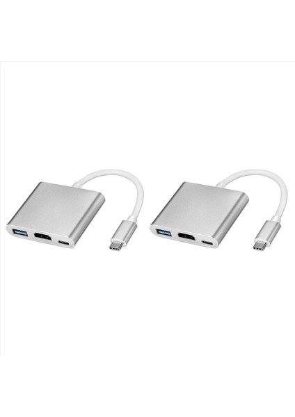 Apple Usb-C Dijital Av Multiport Adaptör MJ1K2AM/A HDMI ve USB Yeni Fw3 (Yurt Dışından)