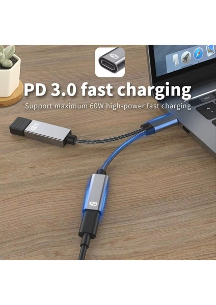 2 Pd 60W USB C Otg Şarj Adaptörü Kablo Tipi C - USB 2 0 Ipad Samsung Huawei Xiaomi Dizüstü Bilgisayar B (Yurt Dışından) fırsatları