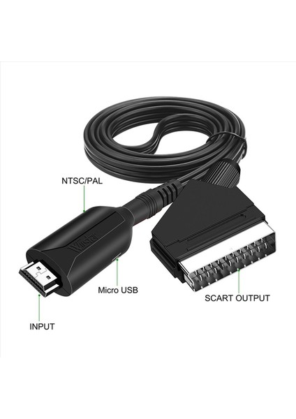 Pal/ntsc Hd Tv DVD Kutusu Sinyal Lüks Dönüştürücü Için 2x Wiistar HDMI Uygun Scart Adaptör Video Ses Dönüştürücü (Yurt Dışından) fırsatları