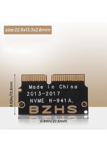 MacBook Air (2013-2016 Yıl) ve Mac Pro (2013-2015 Yılının Sonları) Yükseltmesi Için Ngff M 2 Nvme SSD Adaptör Kartı (2013-2015 Yılı) (Yurt Dışından) fırsatları