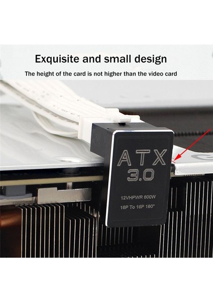 Pcıe5 0 Grafik Kartı Atx3 0 Güç Kaynağı 12VHPWR 16 Ila 16P 600W Erkek Ila Kadın 180 Derece Adaptör Konnektörü Siyah (Yurt Dışından) fiyatları
