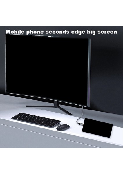 1m Tip C Ila HDMI Uyumlu Adaptör 8k 60Hz USB C Ila HDMI Uyumlu Adaptör Desteği 48GBPS Aktarım Hızı (Yurt Dışından) fırsatları