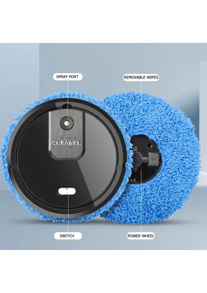 Tam Otomatik Süpürme Robot Akıllı Emprenye Temizleme Robotu USB Şarj Kuru ve Islak Sprey Paspas Dezenfekte Siyah (Yurt Dışından) fırsatları