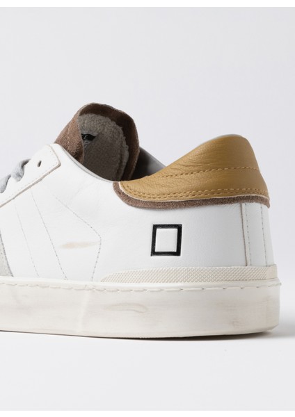 Hıll Low Beyaz - Hardal Erkek Deri Sneaker indirimleri