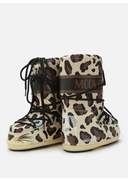 Kahve Kız Çocuk Kar Botu MB Icon Anımal