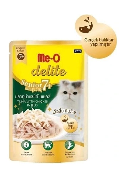 Meo Delite Palamut ve Ton Balıklı Pouch Yaşlı Konserve Kedi Maması 70 gr fiyatları