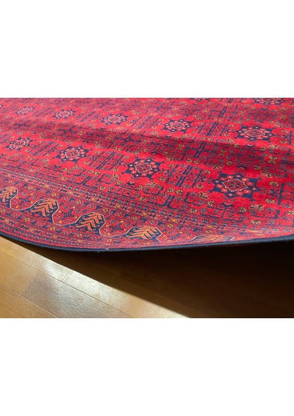 El Dokuma Afgan Halı Yıldız Desenli Ince Dokuma Bordo Renk 4 Metre Kare indirimleri